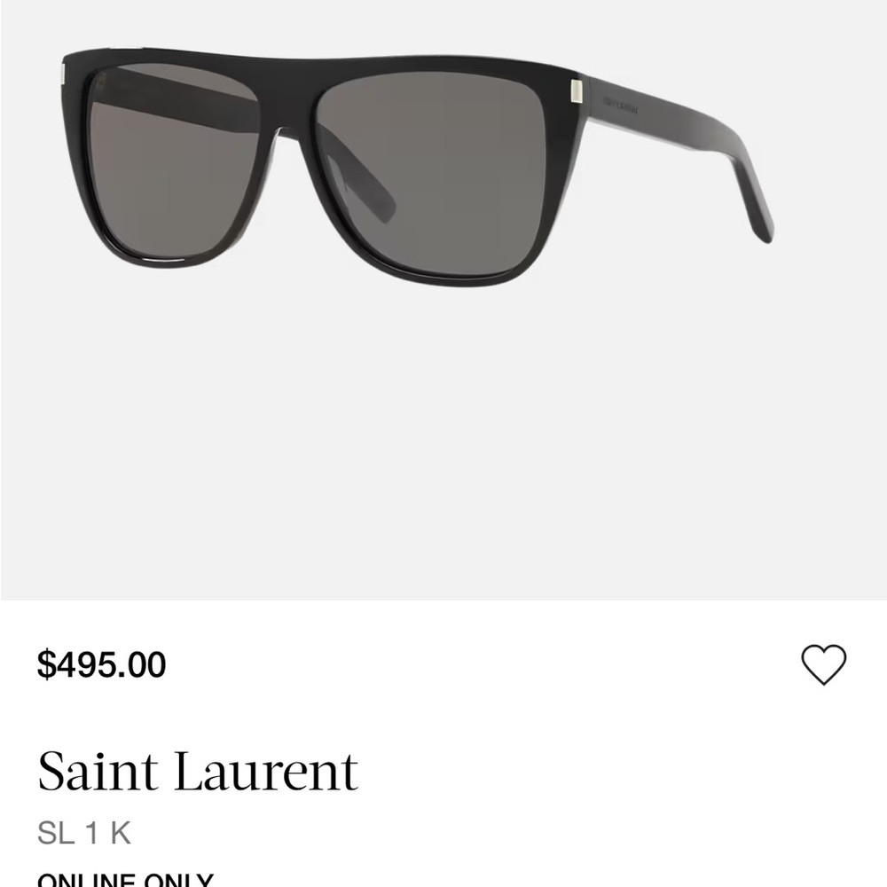 Saint Laurent Dark Frame Sunglasses - Picture 2 of 5